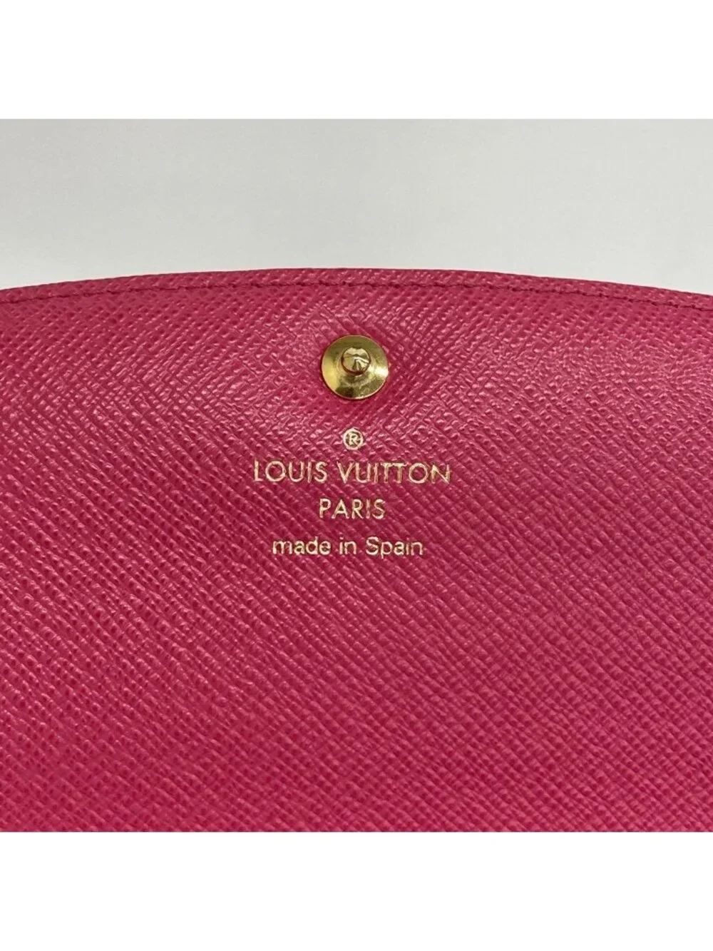 Louis Vuitton Wallet Monogram Portefeuille Emily Flower Motif Brown Rose